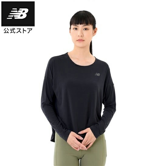 【公式】ニューバランス Seasonal パフォーマンスロングスリーブTシャツ アパレル カットソー トップス 長袖 トレーニング ジム レディース ウィメンズ 女性 ロンT 運動 スポーツ カジュアル 快適 ファッション 屋内 吸汗速乾 吸湿 ドライ さらさら 機能性素材