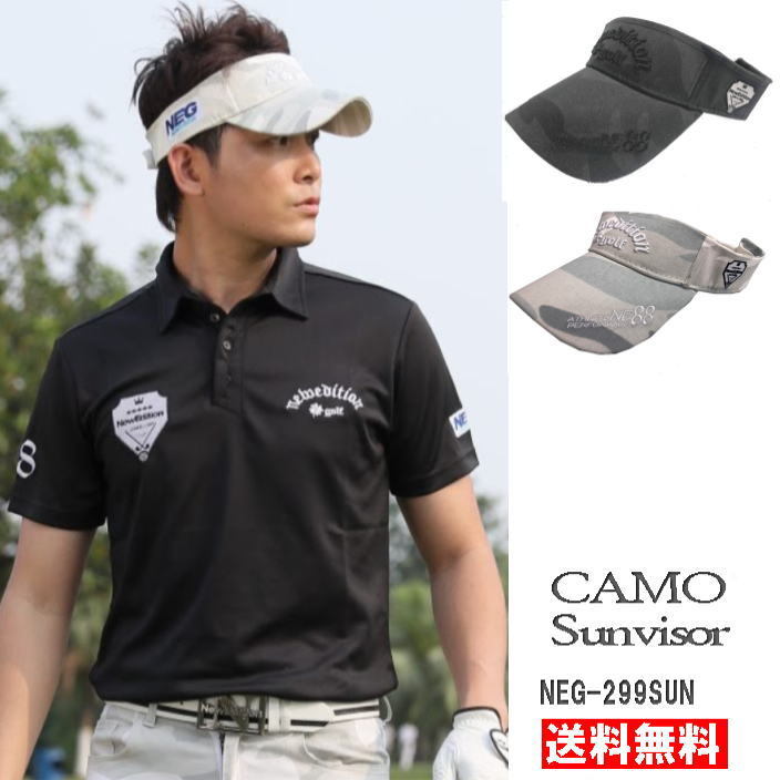 楽天市場 ゴルフ サンバイザー 3d刺繍 カモフラージュ柄 アスリート ワッペン コットン綿 キャップ フリーサイズ Newedition Golf ニューエディションゴルフ Neg 299sub Newedition Golf 楽天市場店