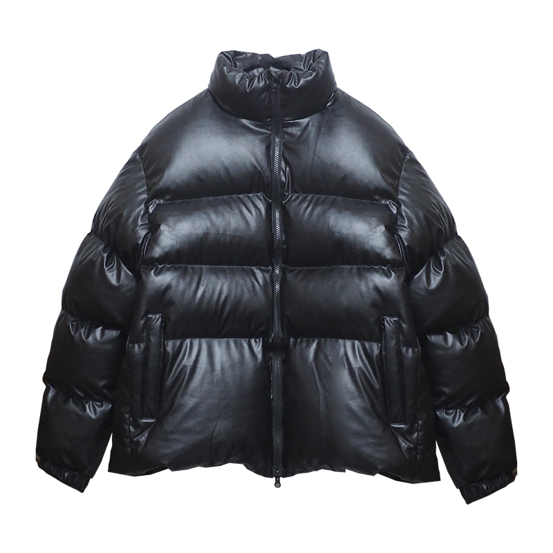 楽天市場】日本未入荷 Thug Club Leather Puffer Jacket Black