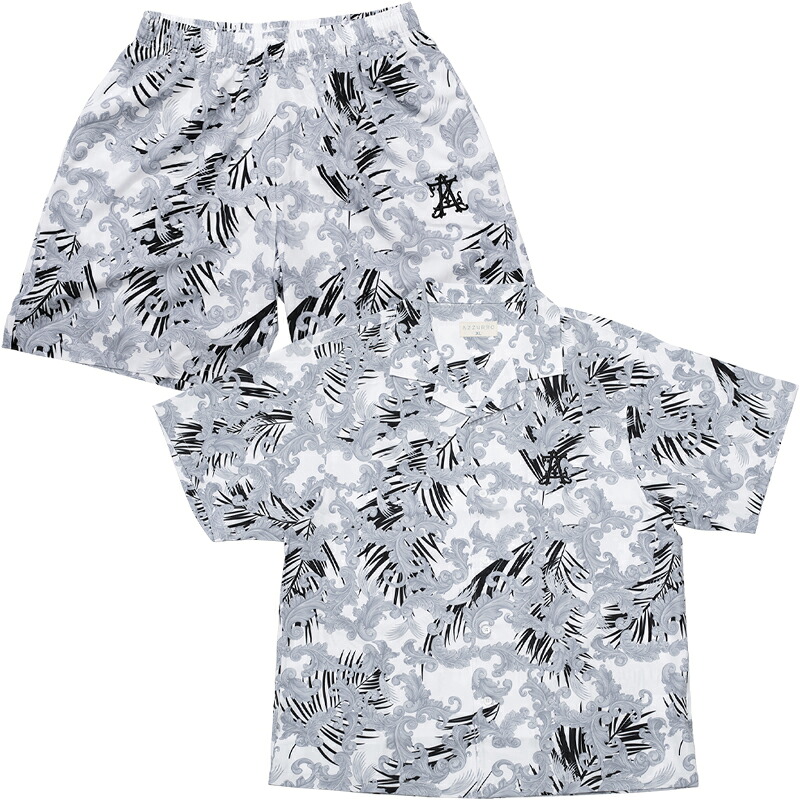 PRINT SHIRT SET-UP"BAROQUE&LEAF"モデル着用サイズ:173cm/XL|ニューエストオンラインストア