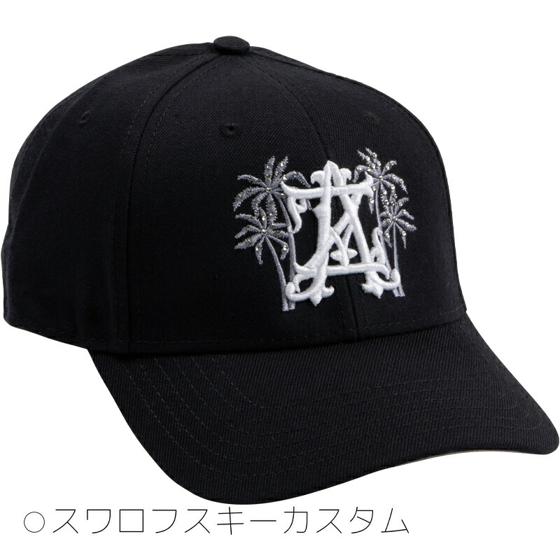 ロープロファイルキャップ \"AZ LOGO -SWAROVSKI CUSTOM PALM TREE-\"[サイズ]フリー
