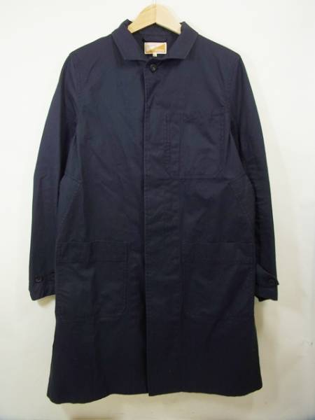 ジャーナル別注 SOUNDMAN ステンカラーコート 紺 38 サウンドマン 【中古】|古着屋NEWJOKE店