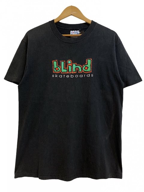 楽天市場】USA製 90s BLIND SKATEBOARDS Logo S/S Tee 青 L ブラインド