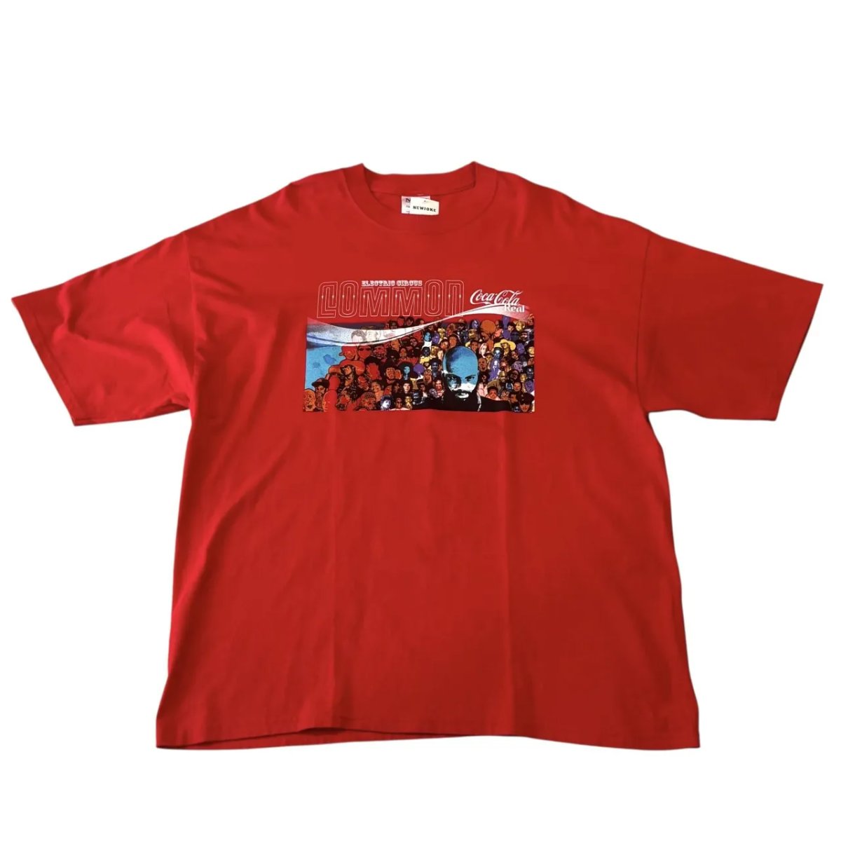 00s Common Coca Cola S/S TEE コモン コカコーラ RAPTEE ラップTシャツ XXL 赤 Electric Circus Tour 2003 M&O 古着｜古着屋NEWJOKE店