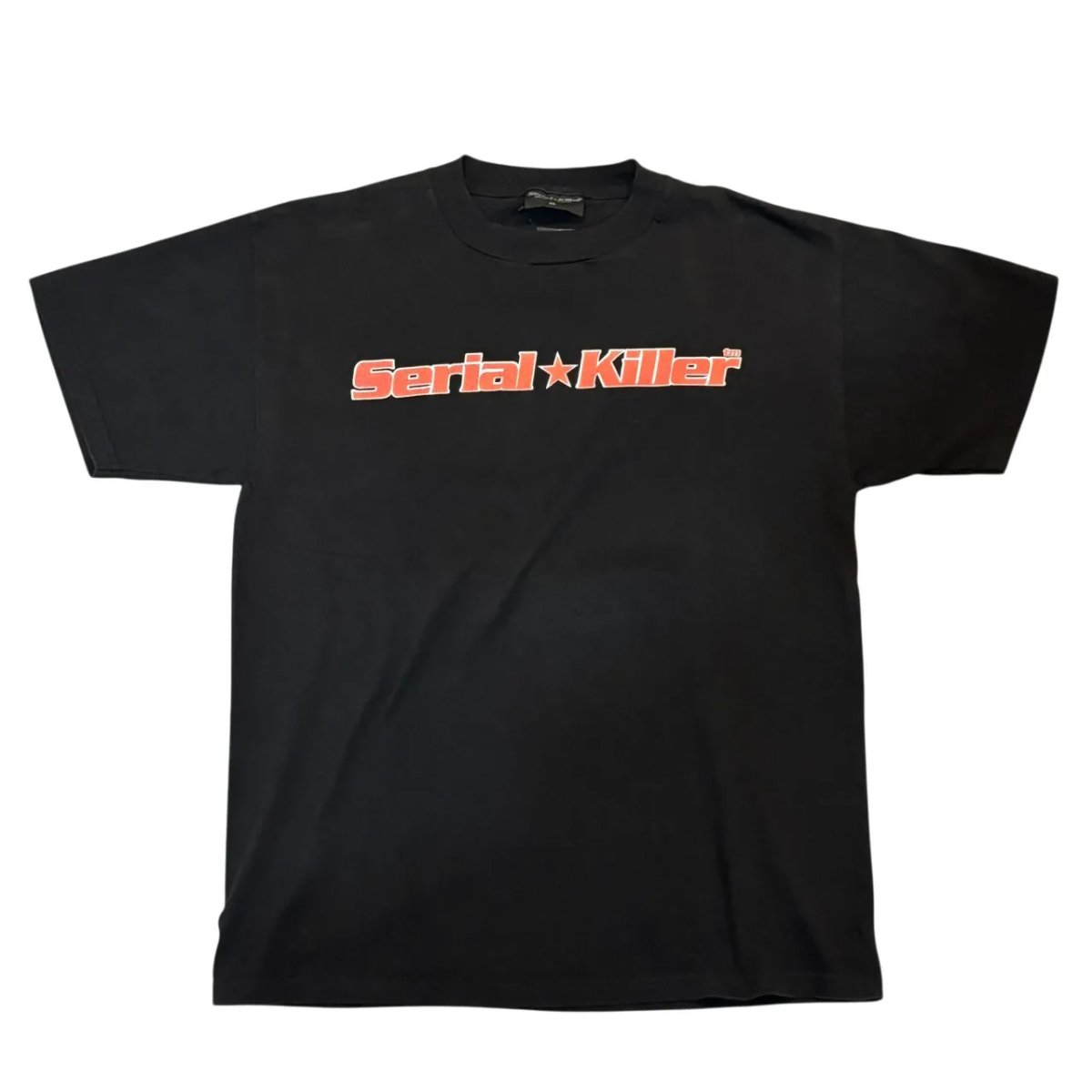 USA製 90s Serial Killer S/S TEE 禾穀類 殺害者 ティーシャツ M 黒 向こう正面ロゴタイプ 古着