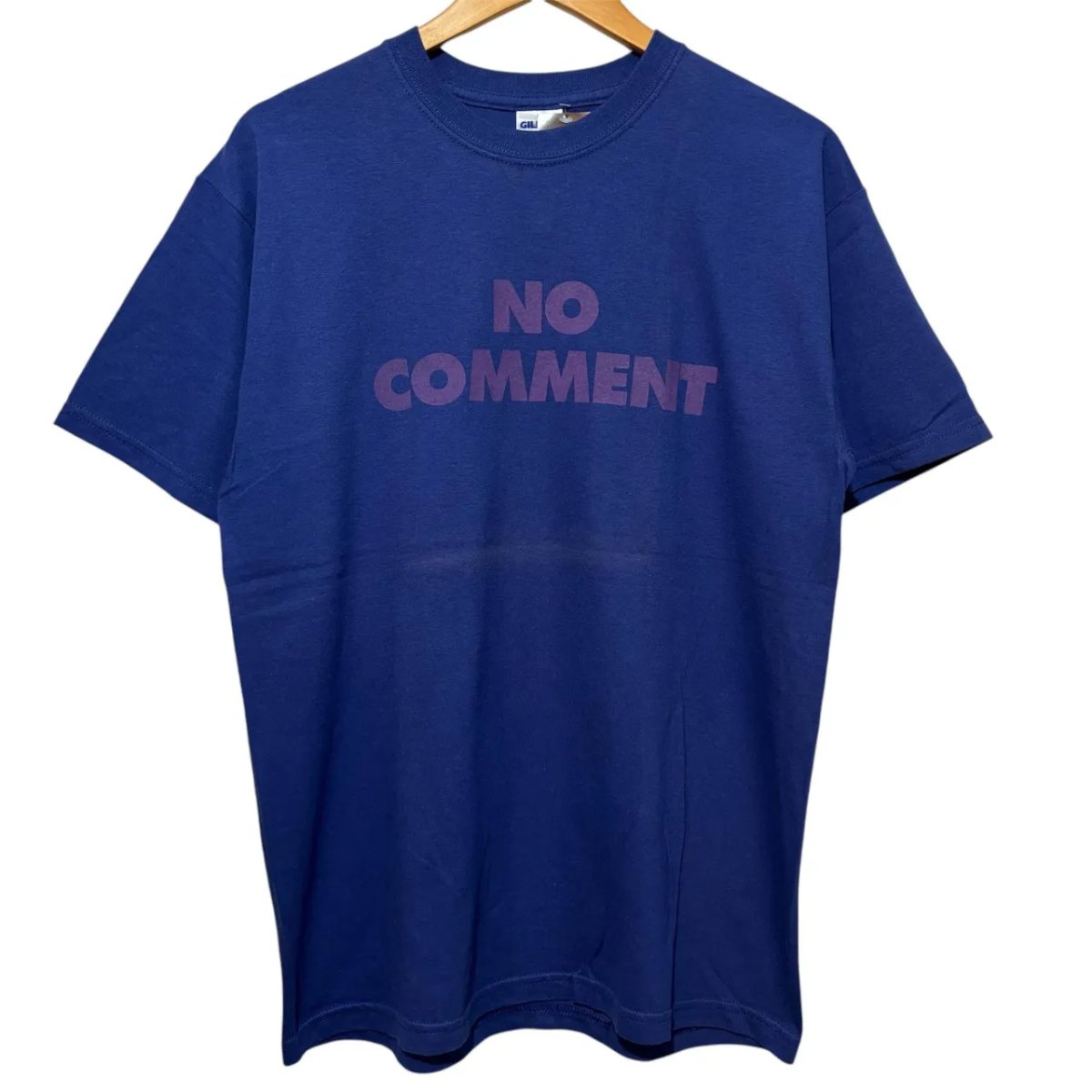 SUB POP NO COMMENT プルオーバー 控え選手受けが良い ノーコメント M 青 両面刷り上げる NIRVANA 古着