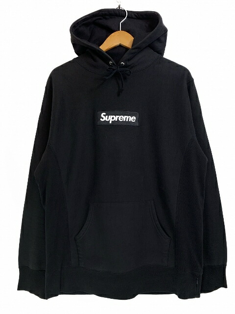 black on black box logo hoodie