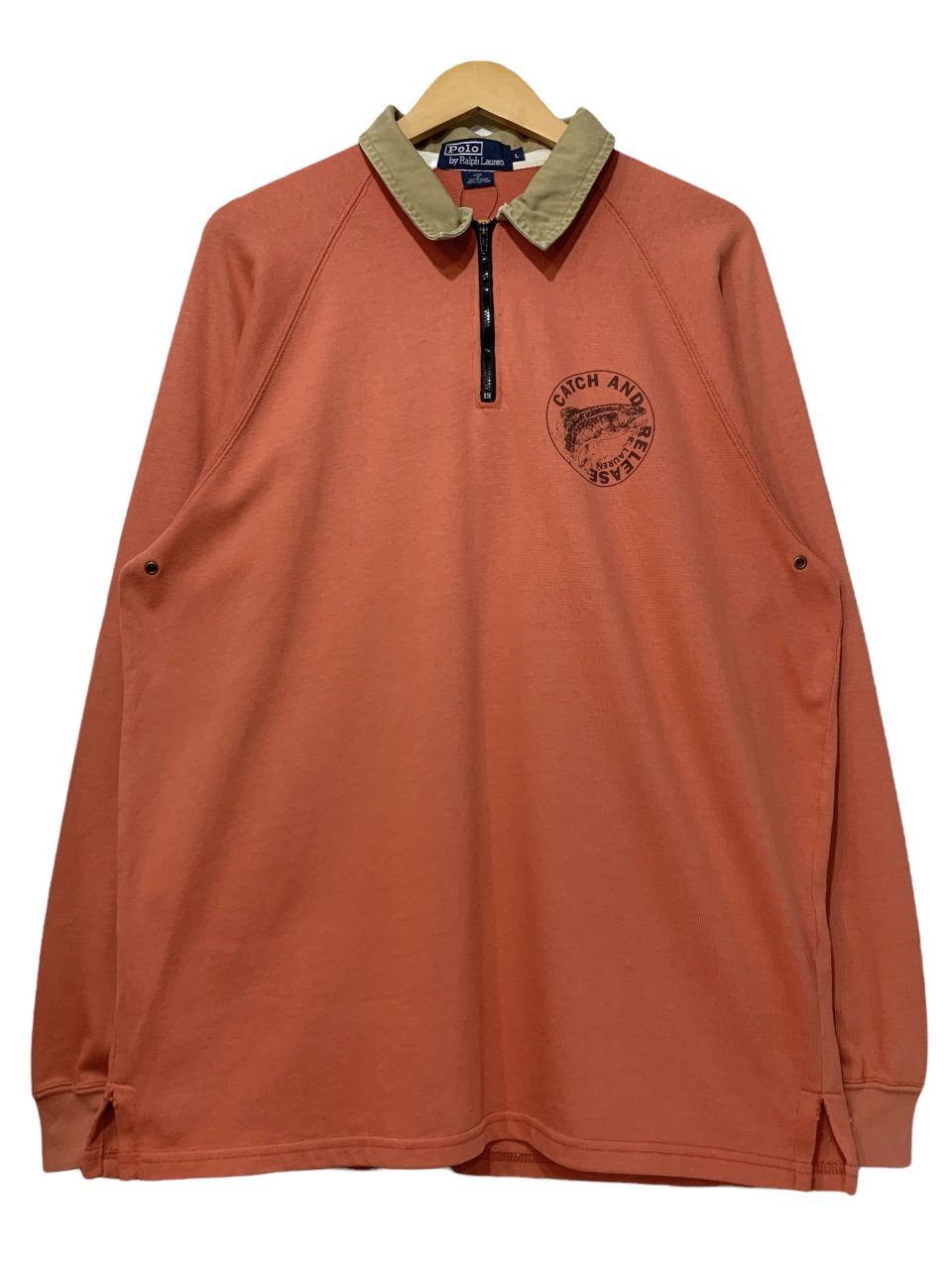 ウェア 90s Ralph Lauren L/S border rugger shirt 90S Ralph Lauren Border Long Ruger Shirt Men'S L Old Rugby