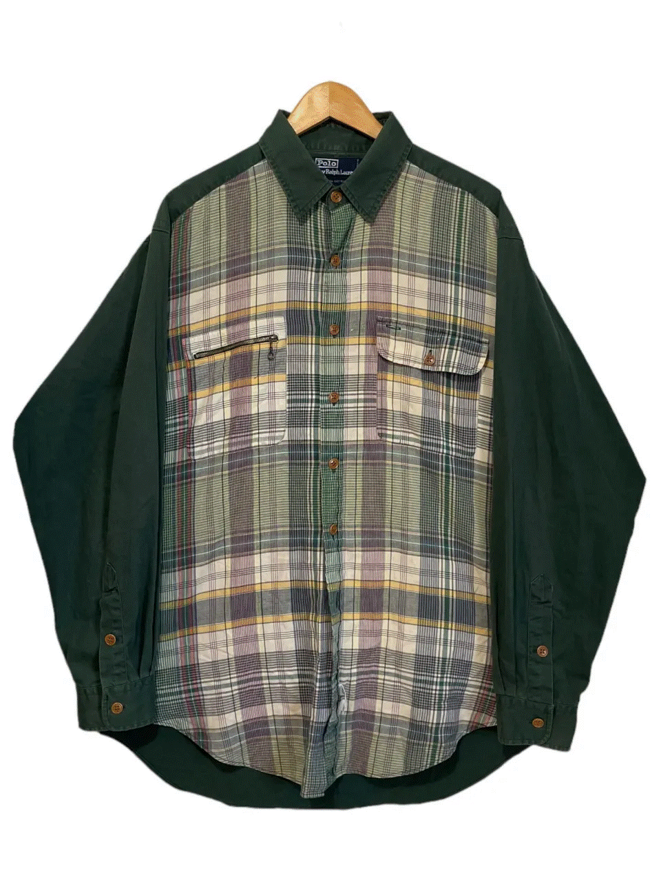 楽天市場】90年代 RALPH LAUREN ラルフローレン JAY パッチワーク プル