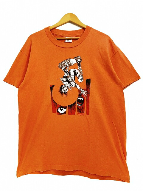 楽天市場】USA製 90s GRIND KING Print S/S Tee 黒 L グラインドキング