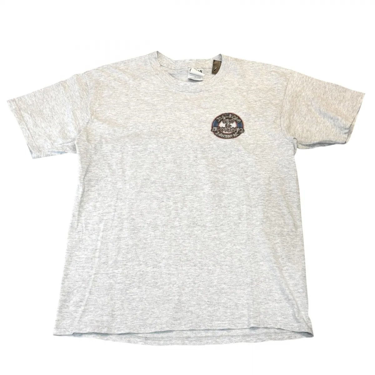 90s~00s BULLDOG ART SKATEBOARD DESIGNS S/S TEE ブルドッグアートスケートボードデザイン プルオーバー L しろがね色 OLD SKATE 古着
