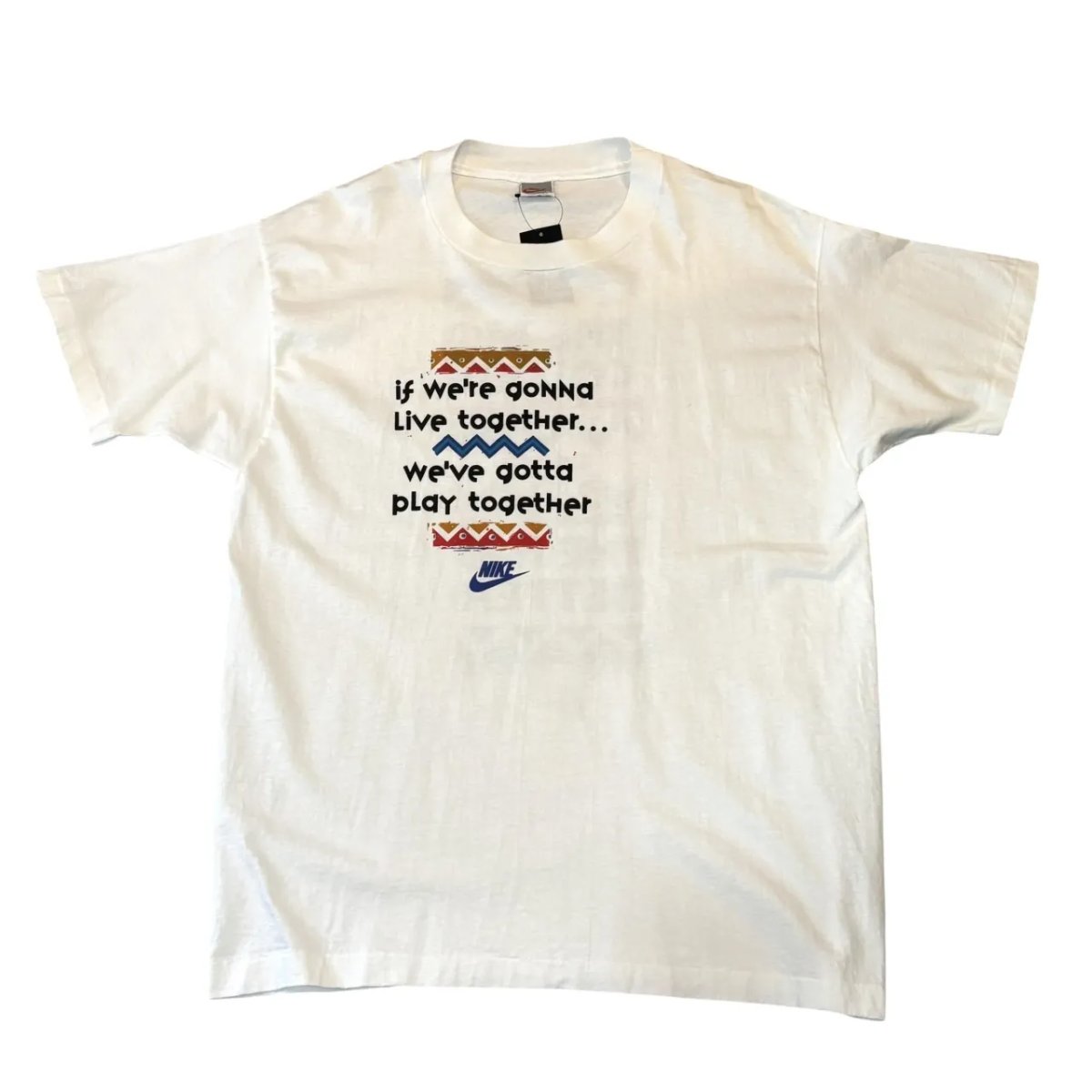 USA製 90s NIKE Spike Lee S/S TEE ナイキ スパイクリー Tシャツ XL 白銀タグ The Mo Colors The Mo Better! 古着|古着屋NEWJOKE店