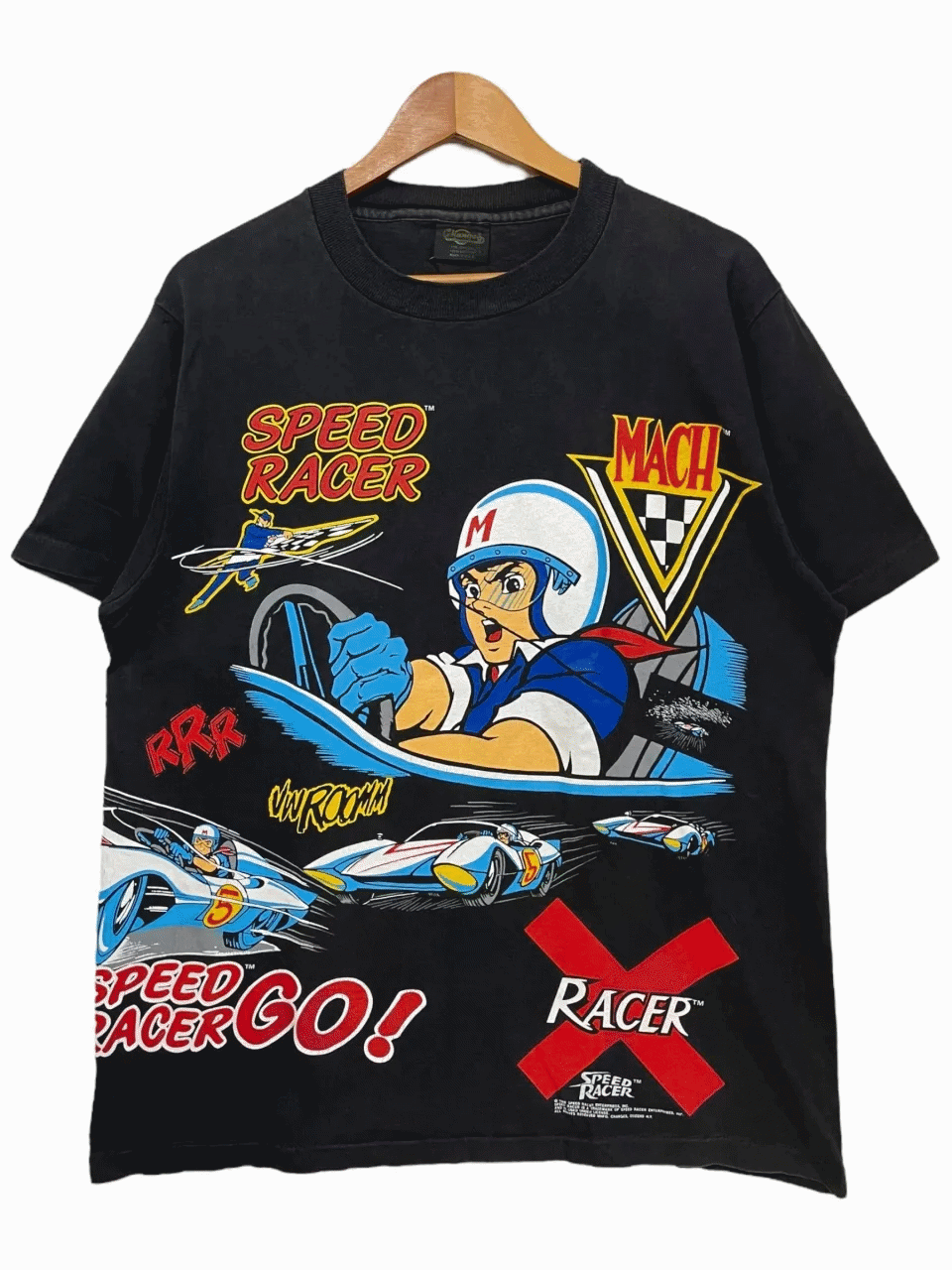 【希少】　ヴィンテージ　マッハGOGOGO　リンガー　Tシャツ メンズM相当 激レア】 ヴィンテージ マッハGOGOGO リンガー Tシャツ メンズM
