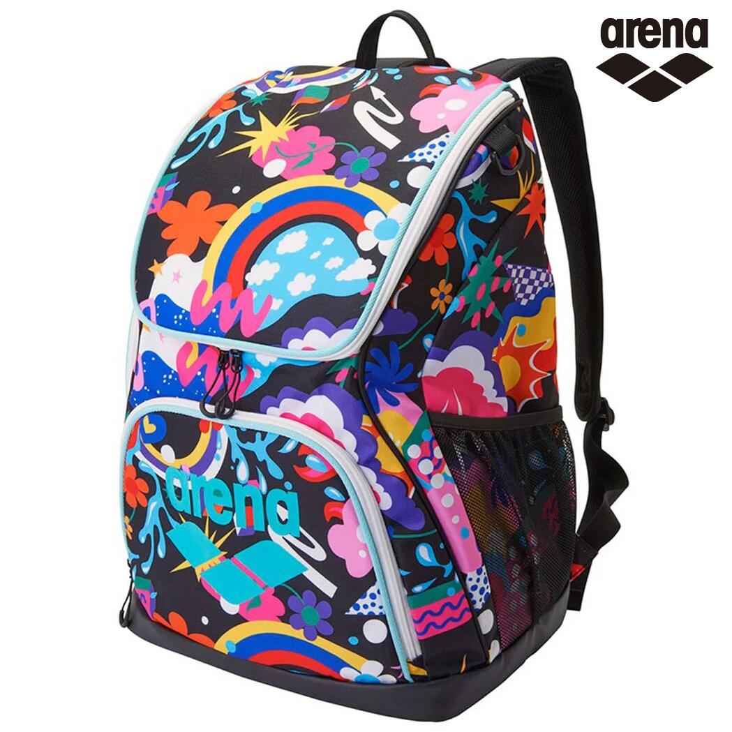 ARENA 背嚢  AS6SBP31U BKEM 闘技場 うしろ側容器に並べる 馬鹿でかい 水浴び 浴客 柄 水浴び 御徒面子