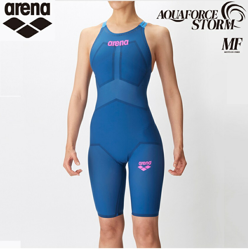 arena AQUAFORCE STORM レディース MF ARN4002W アクアフォースストームMF レーシングワンピーススパッツ スピード競技海水着 水泳ぎ 競泳