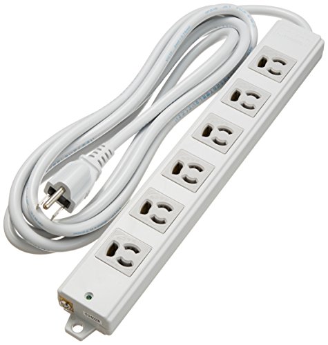 エレコム 電源タップ 抜け止め コンセント 6個口 3Pプラグ マグネット付き 3m グレー T-WRM3630LG/RS