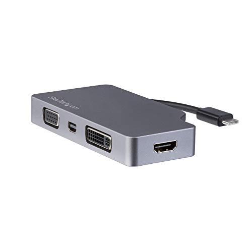 StarTech.com 4 in 1 USB Type-Cマルチアダプタ アルミ筐体 USB-C - VGA/DVI/ 4K HDMI/mDP 5,443円