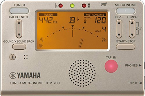 ヤマハ YAMAHA チューナーメトロノーム ゴールド TDM-700G チューナーとメトロノームが同時に使えるデュアル機能搭載 サウンドバック｜ニューライフストア