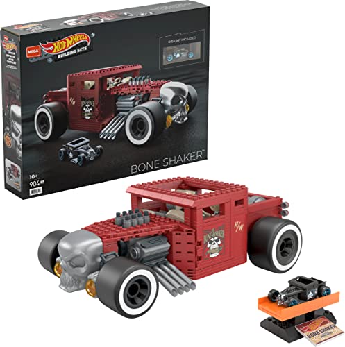 メガ(MEGA) ホットウィール 1:18 ボーンシェイカー コレクターズエディションブロックセット904ピースダイキャストカー付属 10才~