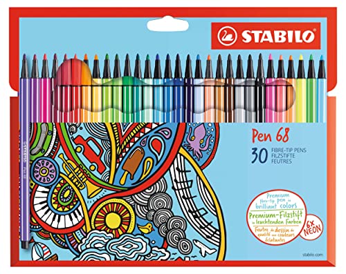 STABILO スタビロ 水性ペン ペン68 30色 6830-7