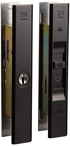 酉の方角(West) WEST 完全無欠ディンプルシリンダー 全能取替引戸錠 足懸かり5本仕掛ける ブロンズ 333-S2305-BT 1組