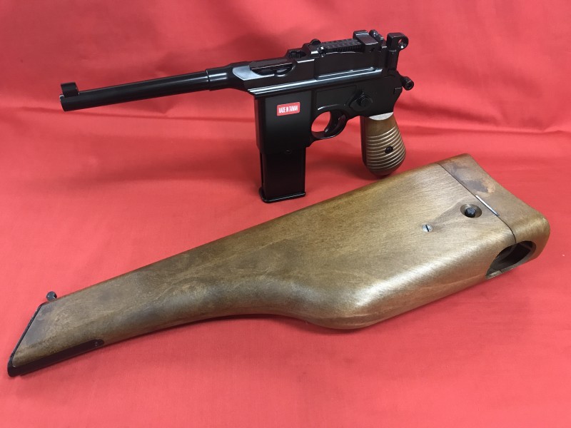 ガスガン AW モーゼル M712 専用ストックホルスター付き