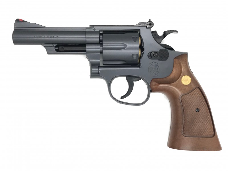 エアーコッキングガン クラウンモデル 10歳以上用 S&W M19 .357コンバットマグナム 4インチ ウッドタイプグリップモデル