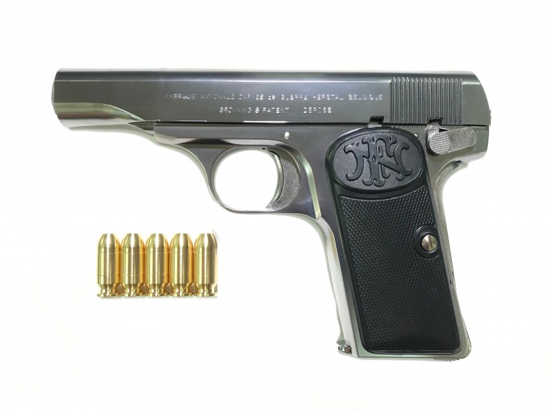 モデルガン マルシン ブローニング M1910 シルバーABS P・Fブローバックモデル