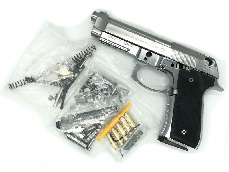 モデルガン マルシン M9A1 シルバーABS 組立キット 【SALE／96%OFF】