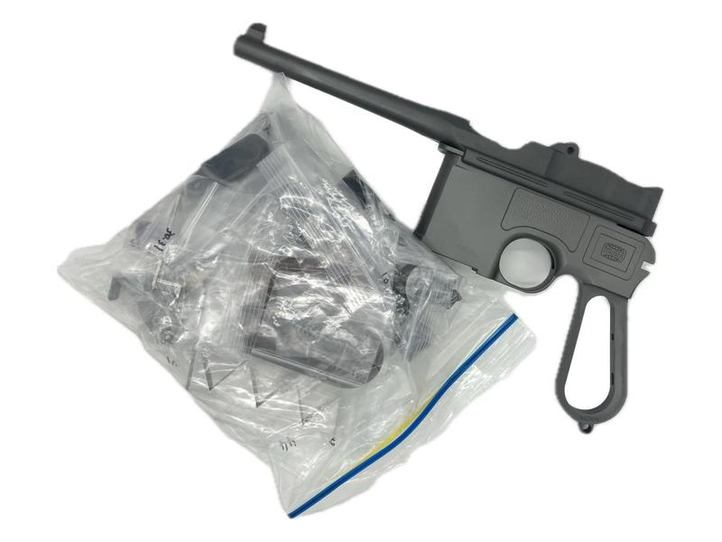 モデルガン組み立てキット A!CTION モーゼルC96 Mauser C96 Red9 発火ブローバックモデル