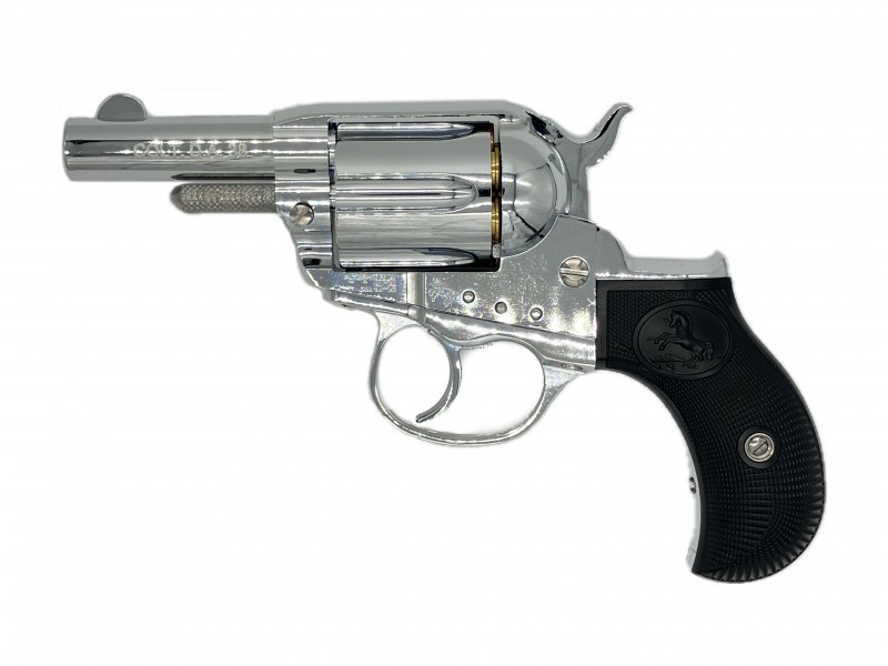 モデルガン ハートフォード コルト・ライトニング M1877 リボルバー オールシルバーモデル シェリフス 2.5インチ