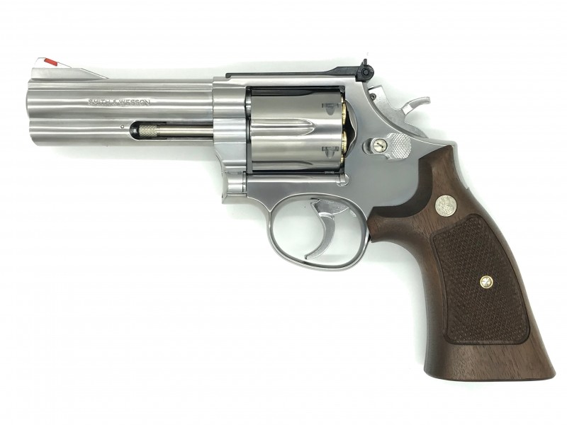 モデルガン マルシン S&W M686 4インチ シルバーABS 木製グリップ付きモデル