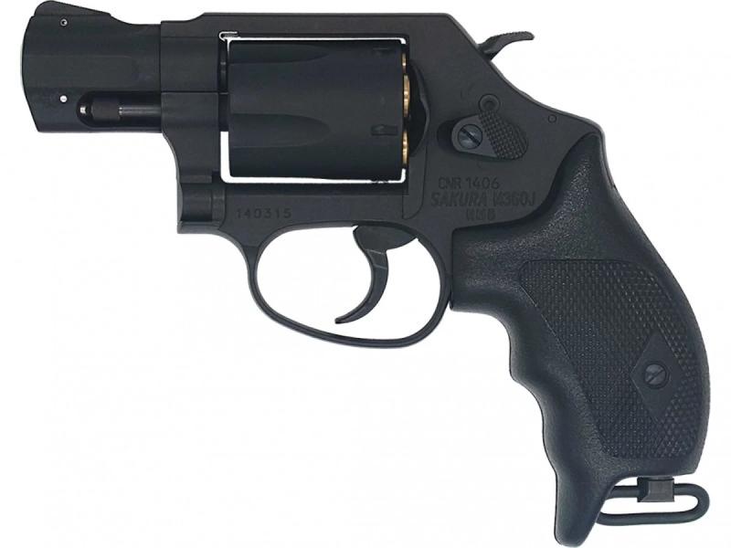 モデルガンセット キャップセット タナカワークス S&W M360J SAKURA HW Black