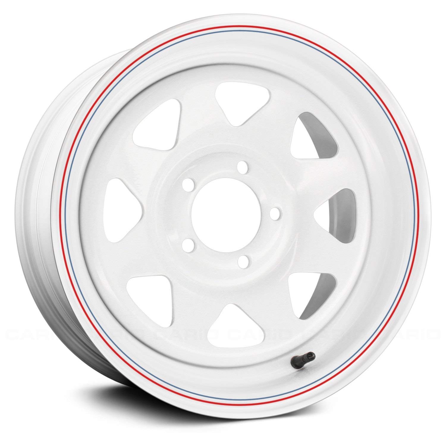 白いこと 8本輻 15x7 6x5.5、3.75\"BS, 思わしいな光輝白いこと入眼スチール写真車輪、車や軽貨物自動車用、クローム旗がしら付き添い人、保護することE上塗り"
