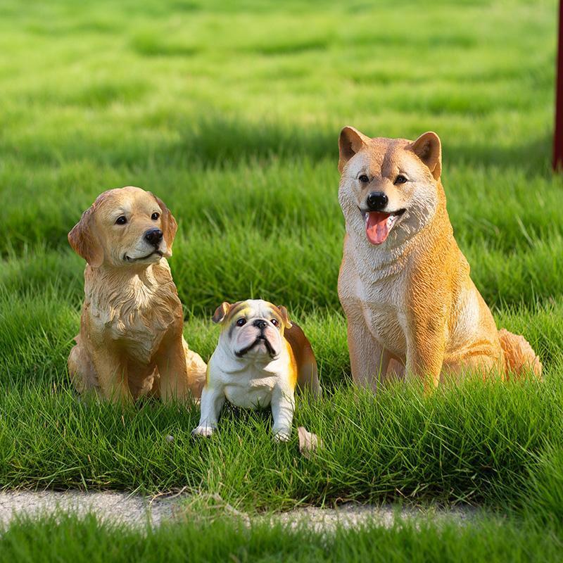 即物的な愛玩動物犬青写真 柴犬 ゴールデンレトリーバー 脂製刻みつける 置き飾りつけ 室内装飾 苑地飾りつけ 部屋の入り口 リビング 中庭 運動場 今めかしいな飾りつけ