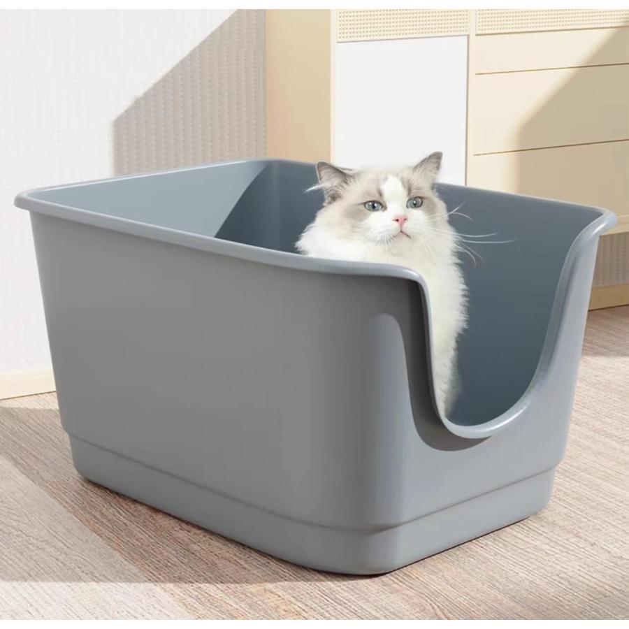猫猫 ねこ用 室内用便器 猫室内用便器 ねこ室内用便器 大収容能力 大きめ 大型 大型猫 飛び散らない ペット・ペットグッズ-トイレ用品-猫用品