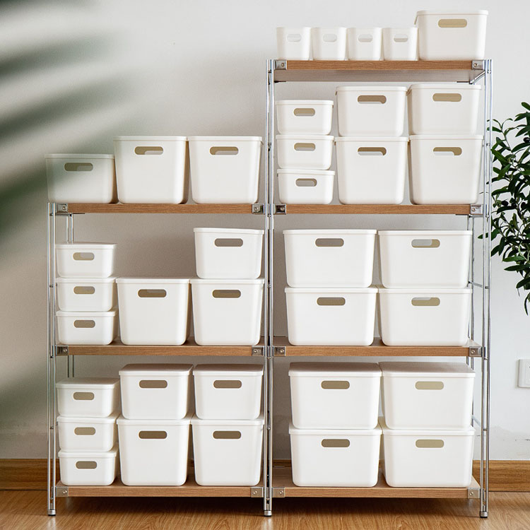 プラスチック製収納ボックス コンパクト 衣類収納 押入れ・クローゼット対応 収納用品 収納ケース 一人暮らし・新生活に最適｜日用雑貨NEWPRODUCT
