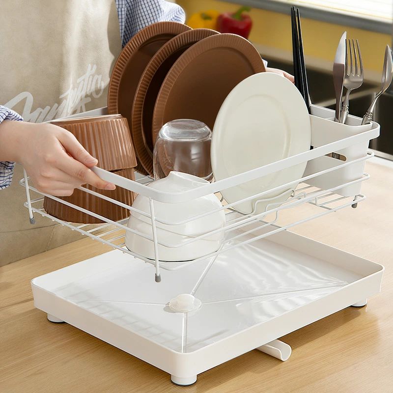勝手もと水切り仕合わせ 食器かわき切る仕合わせ か細い納める カトラリー衣嚢付き添い人 水切りお盆付き添い人 身寄り用ディッシュ仕合わせ