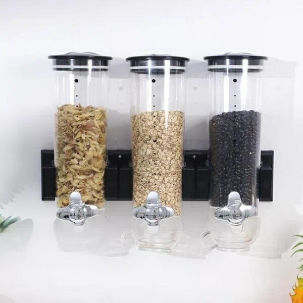 素っ気ないボンネット 飾りつけ素っ気ない ボンネットディスペンサー 殺虫剤 禾穀類ディスペンサー キャンディーシリアルコンテナ  防湿 キッチンストレージコンテナ か細い お米入れ お米入れもの 密閉
