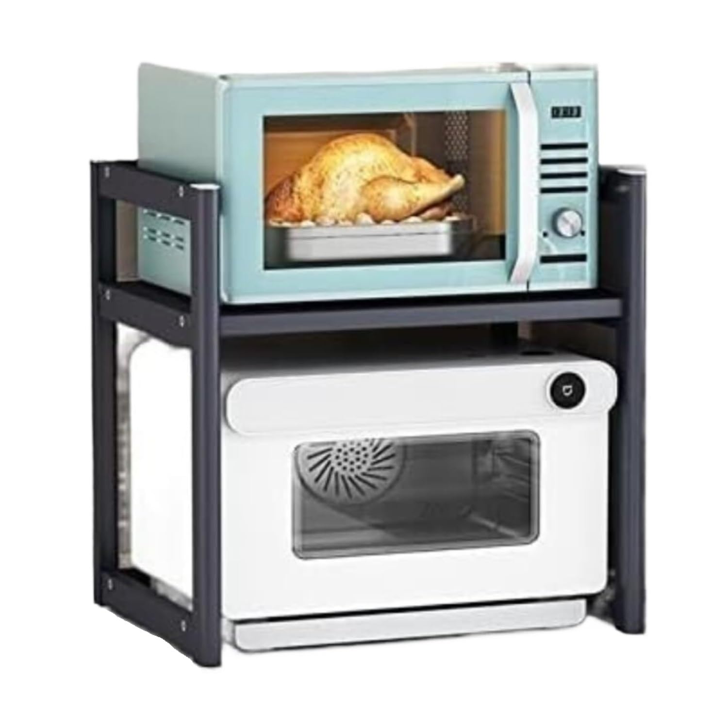 キッチンラック 家庭用 電子レンジスタンド 電子レンジ棚 アルミカウンター炊飯器収納ラック 飲食店(55cm)|日用雑貨NEWPRODUCT