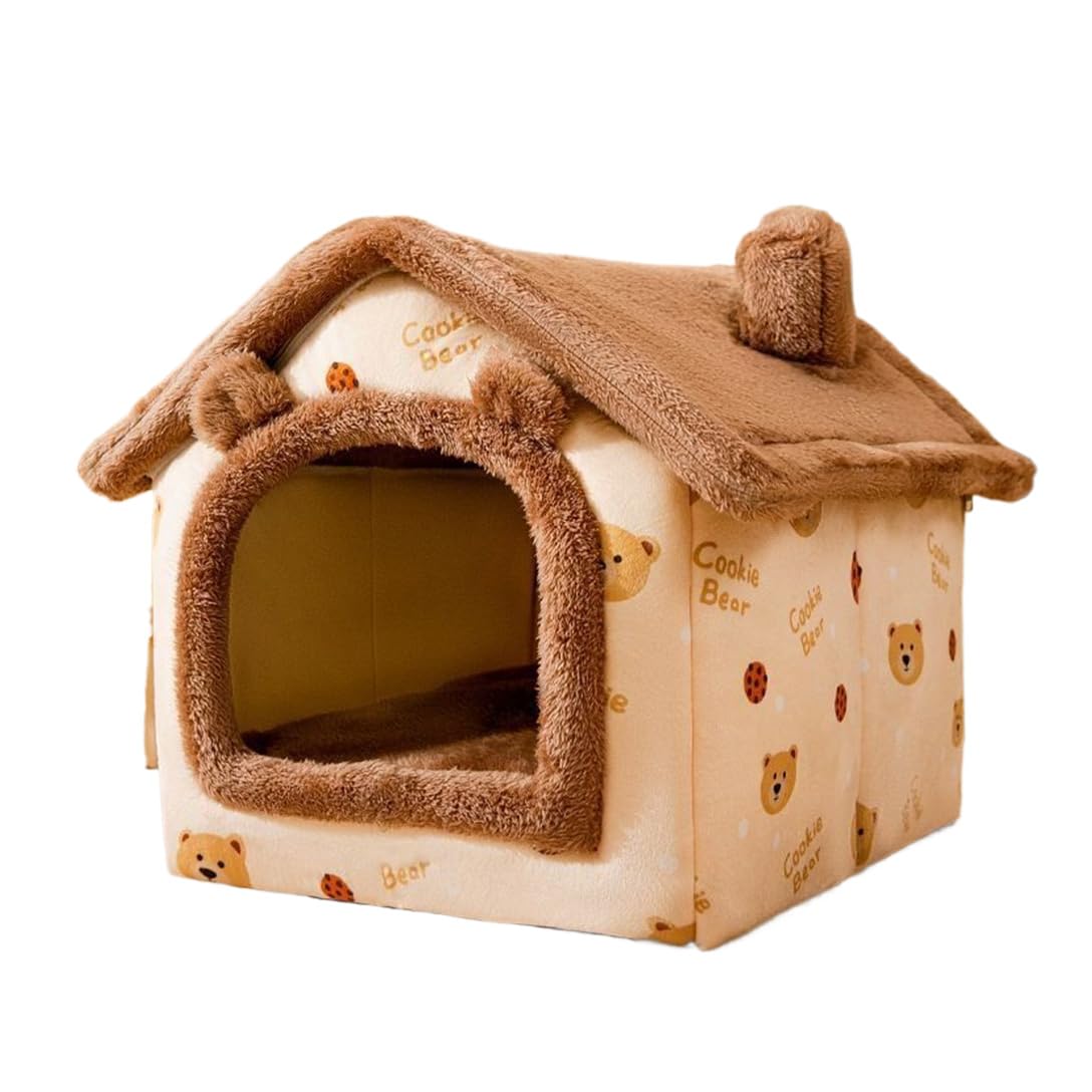 猫ハウス 保温 猫 もふもふ ペットベッド 暖かい ふわふわ 猫ベッド 小屋 寒さ対策 防寒 滑り止め 冬用 水洗え 室内用 猫用 犬用|日用雑貨NEWPRODUCT