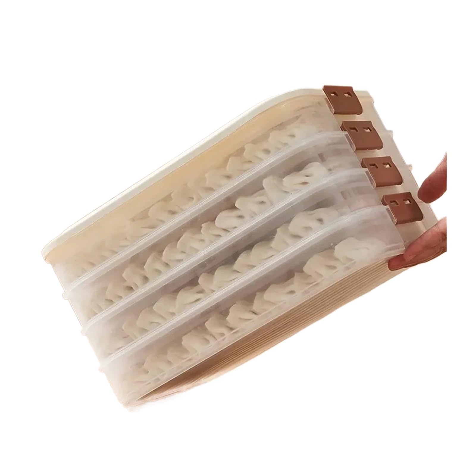 食品容器 キッチンオーガナイザー餃子ボックス食品保存容器冷蔵庫新鮮な保管ボックス多層透明餃子ボックス|日用雑貨NEWPRODUCT