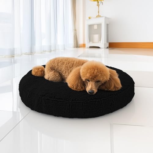 ドーナツ型犬用臥榻 犬 猫用 ソフトシェニール原料品 取りはらい能力のあるな押しかぶせる 洗い濯ぎ能力のある かわき切る機相応う