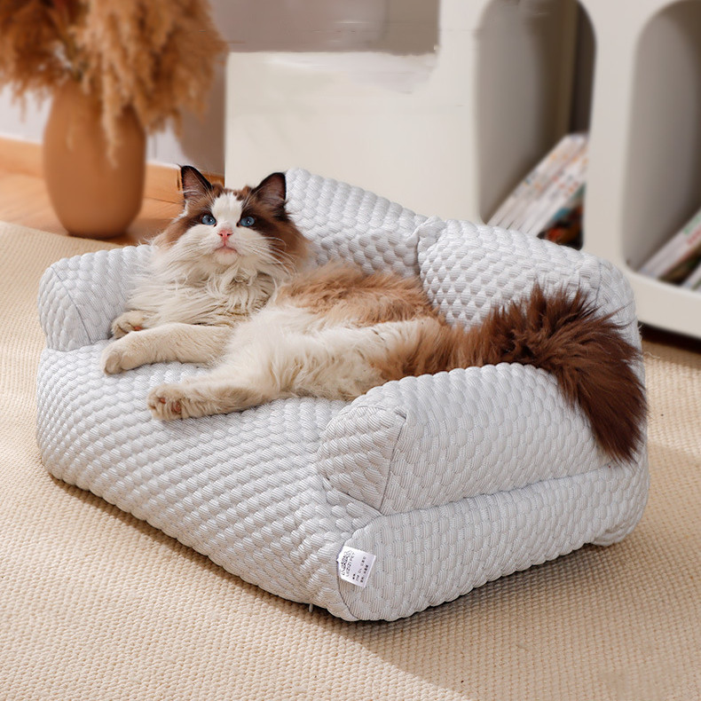 猫＆犬用臥榻 サステナブルで生あたたかい愛玩動物用長椅子 好いたらしいな内燃機関地絹製犬ころ用臥榻 小型犬・中型犬＆猫用愛玩動物設備