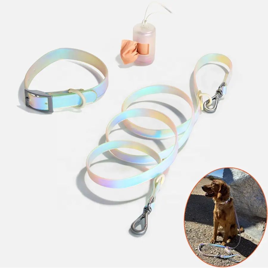 耐久性のあるPVC犬用馬具照りかえすペットリースウォーキングトラクションロープ犬用先んじる犬ころ小型中型大型犬