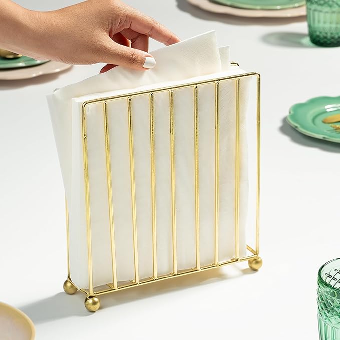 今めかしい金属元素テーブルナプキン保持者 \u0026 ティッシュペーパータオルディスペンサーダイニングテーブルかざり付けるアクセサリーキッチンレストランホテルオフィスパーティー