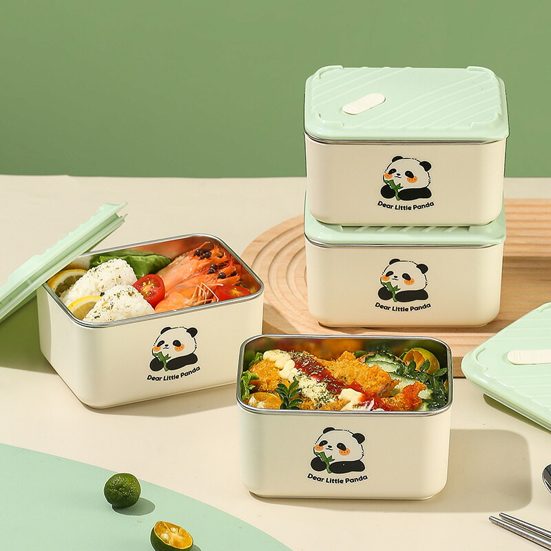 持ちはこび用で陰電子範囲相応うの304ステンレス鋼製晩ご飯ボックス席、教え子向け、オフィスワーカー向けの保温晩ご飯ボックス席