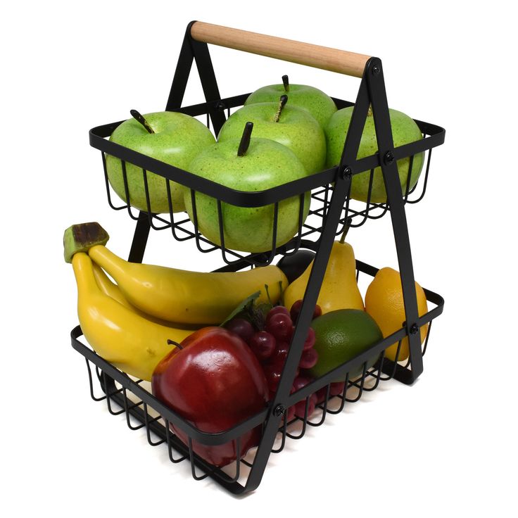 多目的キッチンカウンター用果物野菜バスケット、ワイヤー収納バスケット、フルーツラックスタンド|日用雑貨NEWPRODUCT