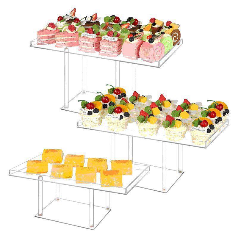 デザートカップケーキペストリーキャンディー用アクリルケーキスタンドディスプレイ-結婚式や誕生日パーティーの装飾用ケーキツール｜日用雑貨NEWPRODUCT