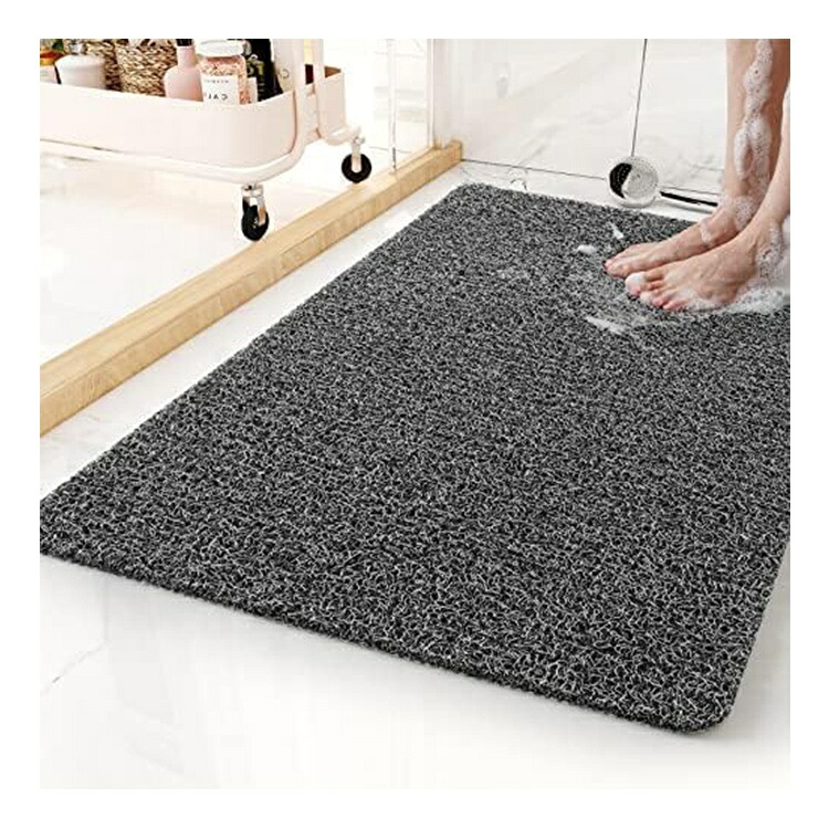 24x16インチコンフォートバスタブソフトテクスチャバスシャワーマットPVCヘチマバスルームマットウェットエリア用上滑り打ちきりPVC二階建てバス引っ敷き
